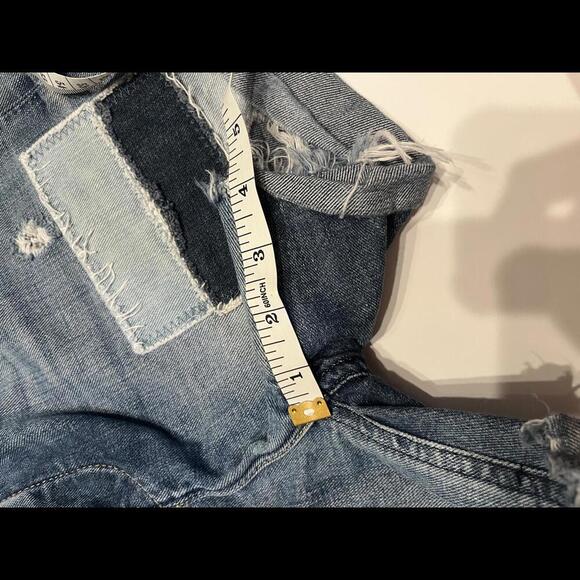 Madison Scotch and Soda Patchwork Cutoff Denim Shorts - Picture 7 of 9